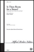 Is There Room for a Sinner? SATB choral sheet music cover